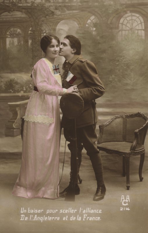 England och Frankrike omfamnar av French Photographer