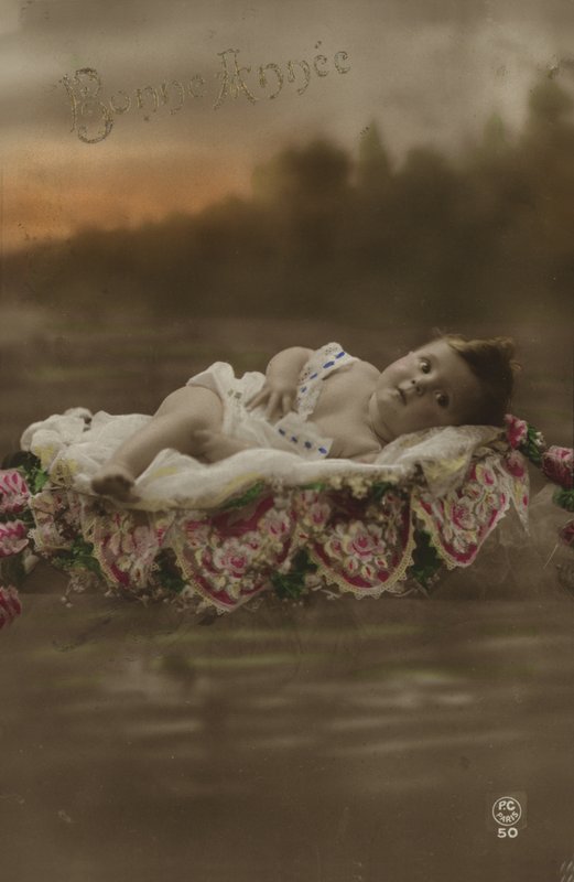 Nyårskort med baby av French Photographer