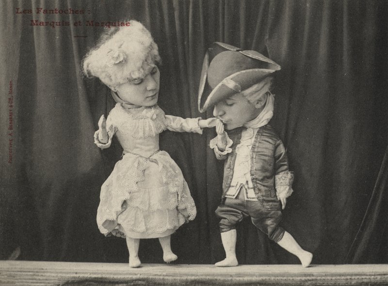 Puppet Marquis och Marquise av French Photographer