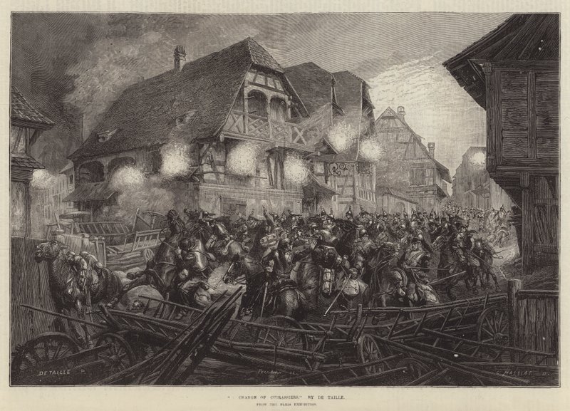 A Charge of Cuirassiers, från Parisutställningen av French School