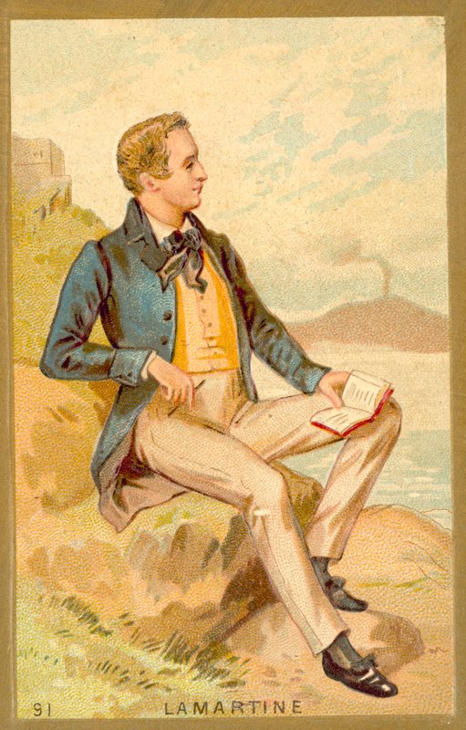 Alphonse de Lamartine, fransk författare, poet och politiker av French School