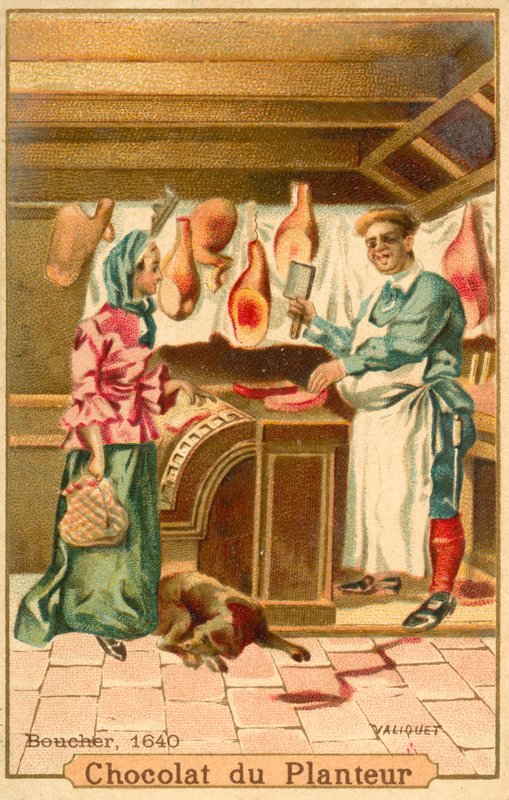 Slaktare, 1640 av French School
