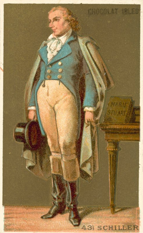 Friedrich von Schiller, tysk poet, filosof, historiker och dramatiker av French School