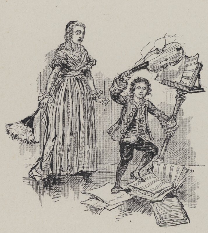Den tyske kompositören Ludwig van Beethoven som barn av French School
