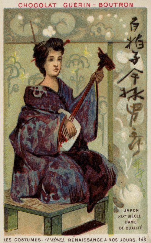 Japansk gentlewoman, 1800-talet av French School