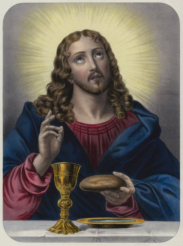 Jesus Kristus och det heliga sakramentet av French School
