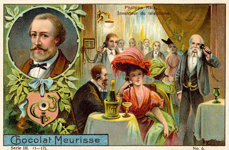 Johann Philipp Reis, tysk uppfinnare av telefonen av French School