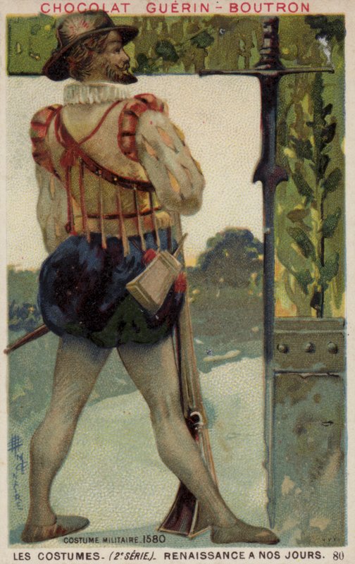 Militärdräkt, 1580 av French School