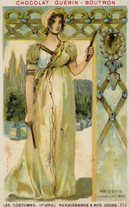 Parisiska mode av konsulatet, 1800 av French School