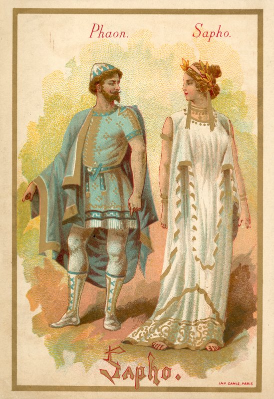 Phaon och Sappho, från Giovanni Pacinis opera Sappho av French School