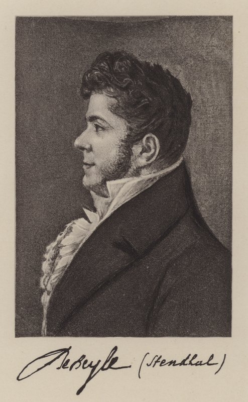 Stendhal (Marie-Henri Beyle), fransk författare av French School