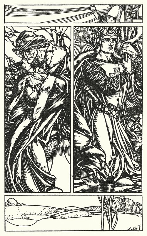 Illustration till Tennysons In Memoriam (gravyr) av A. Garth Jones