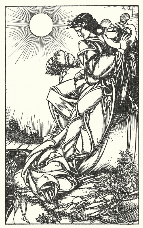 Illustration till Tennysons In Memoriam (gravyr) av A. Garth Jones