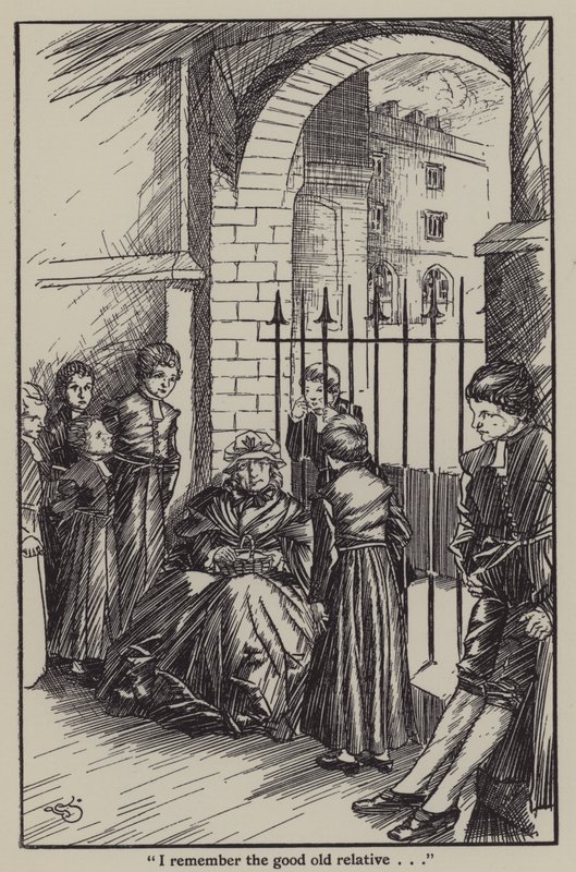 Illustration till The Essays of Elia av Charles Lamb (litho) av A. Garth Jones