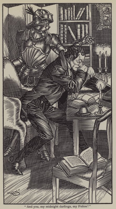 Illustration till The Essays of Elia av Charles Lamb (litho) av A. Garth Jones