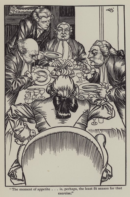 Illustration till The Essays of Elia av Charles Lamb (litho) av A. Garth Jones