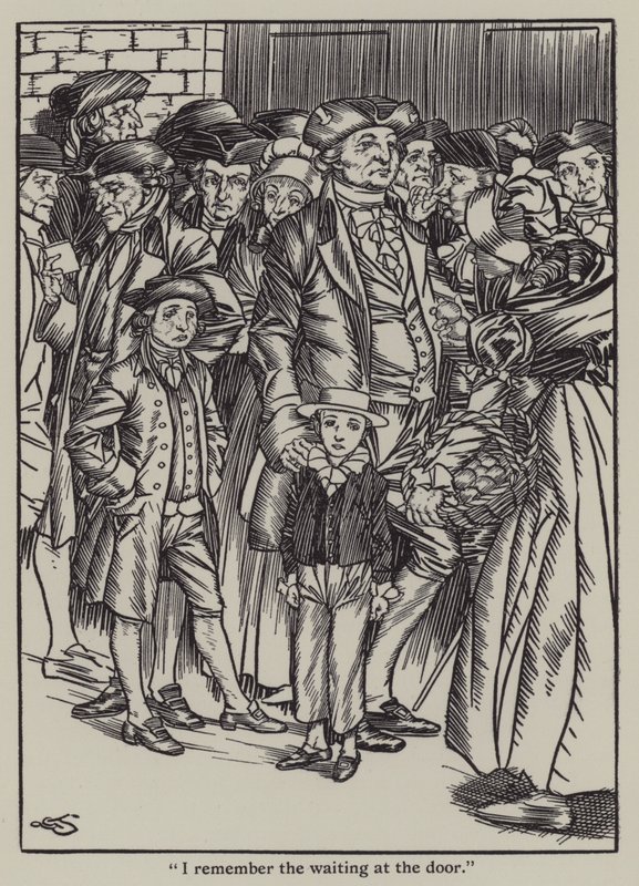 Illustration till The Essays of Elia av Charles Lamb (litho) av A. Garth Jones