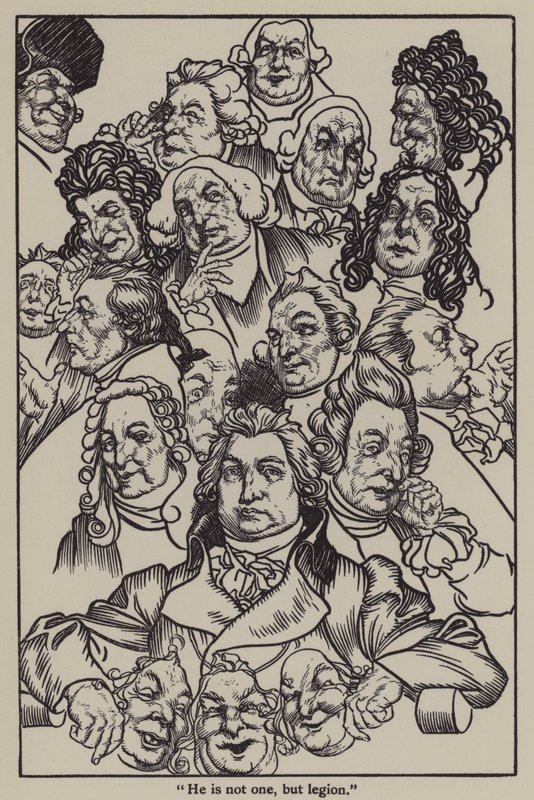Illustration till The Essays of Elia av Charles Lamb (litho) av A. Garth Jones