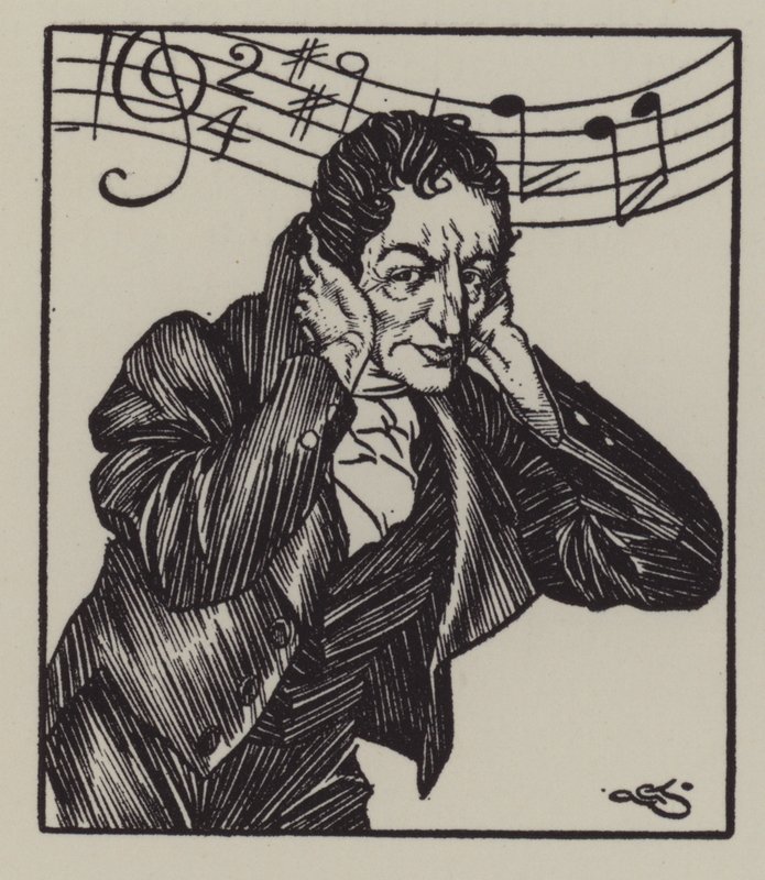 Illustration till The Essays of Elia av Charles Lamb (litho) av A. Garth Jones