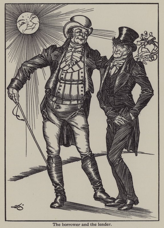 Illustration till The Essays of Elia av Charles Lamb (litho) av A. Garth Jones