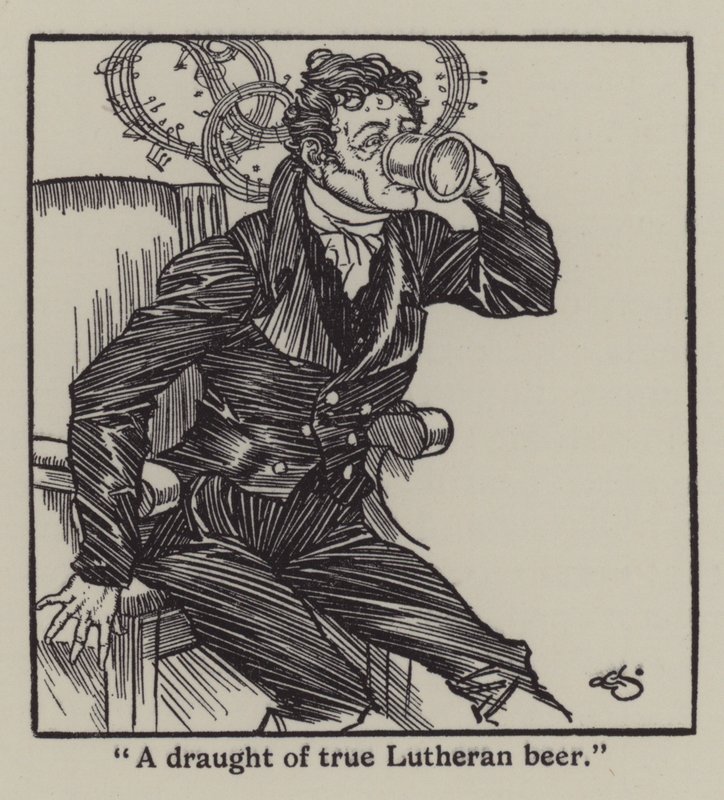Illustration till The Essays of Elia av Charles Lamb (litho) av A. Garth Jones