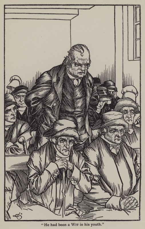 Illustration till The Essays of Elia av Charles Lamb (litho) av A. Garth Jones