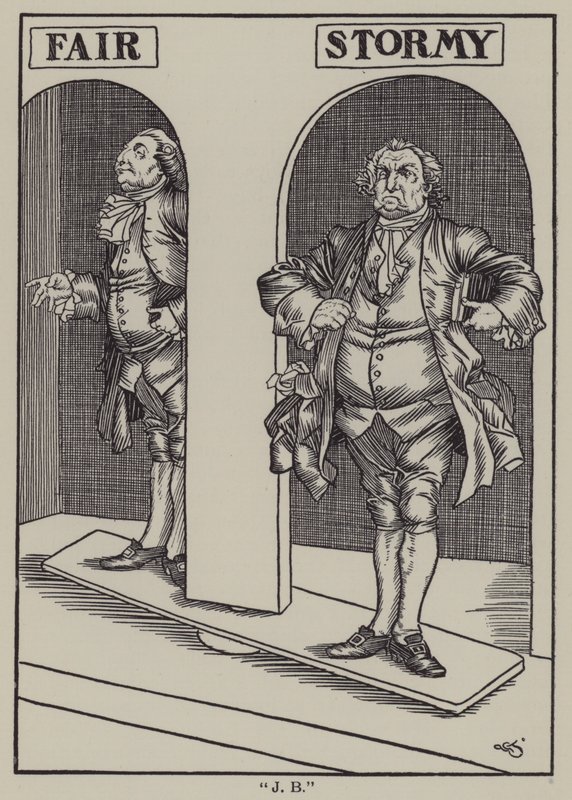 Illustration till The Essays of Elia av Charles Lamb (litho) av A. Garth Jones