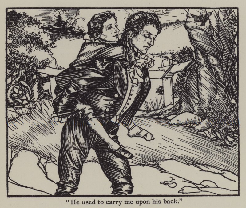 Illustration till The Essays of Elia av Charles Lamb (litho) av A. Garth Jones