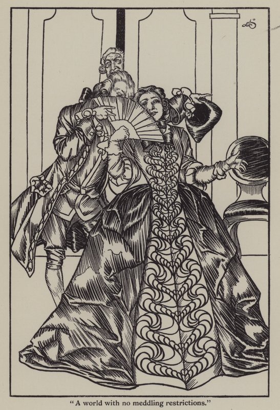 Illustration till The Essays of Elia av Charles Lamb (litho) av A. Garth Jones