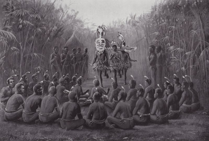 Invigningsceremoni i Torres Straits av A. Trevor Haddon