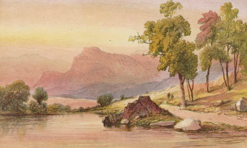 En spets av Ben Lomond (chromolitho) av Aaron Edwin Penley