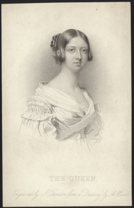 Porträtt av drottning Victoria av Abraham Wivell