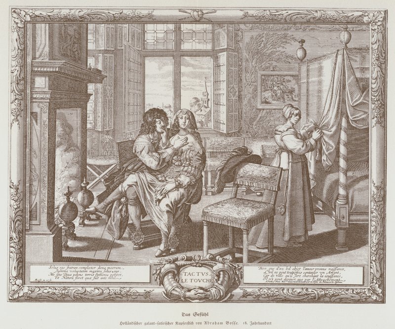 Tactus (beröringen) av Abraham (after) Bosse