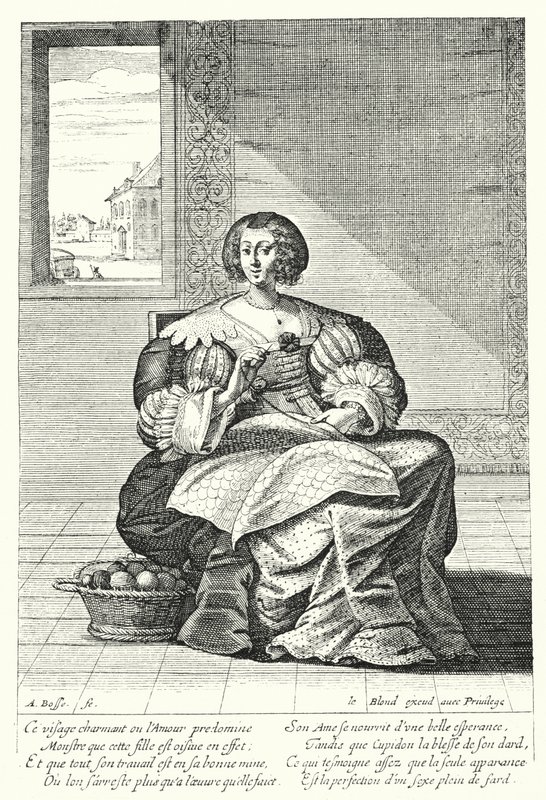 Broderaren (gravyr) av Abraham (after) Bosse
