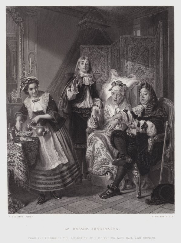 The Imaginary Invalid (gravyr) av Abraham Solomon