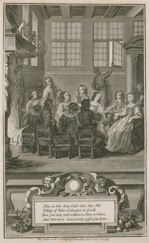 Hertigen och hertiginnan av Newcastle och deras familj av Abraham van Diepenbeeck