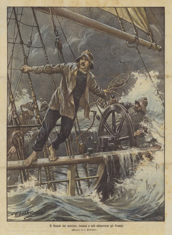 Sjömännens jul, långt och ensamt över haven av Achille Beltrame