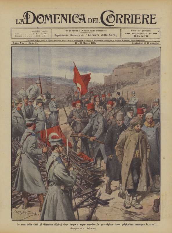 Överlämnandet av staden Ioannina (Epirus) efter en lång och hård belägring, den turkiska garnisonen? av Achille Beltrame