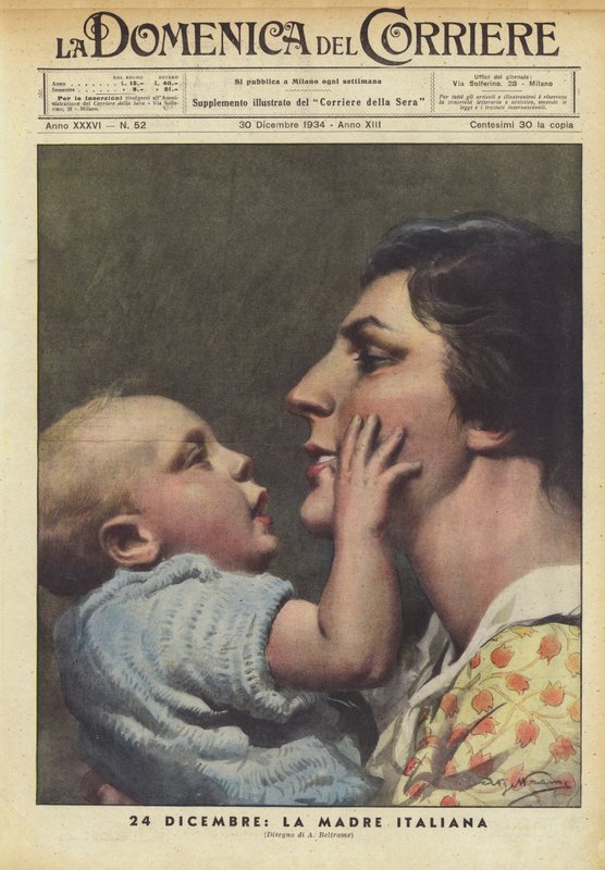 24 december, Den italienska modern av Achille Beltrame