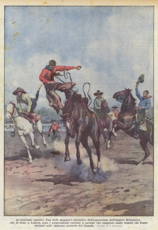 Ridakrobatik av Achille Beltrame