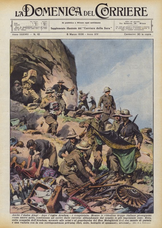 Amba Alagi - efter Amba Aradam - är också erövrat av Achille Beltrame