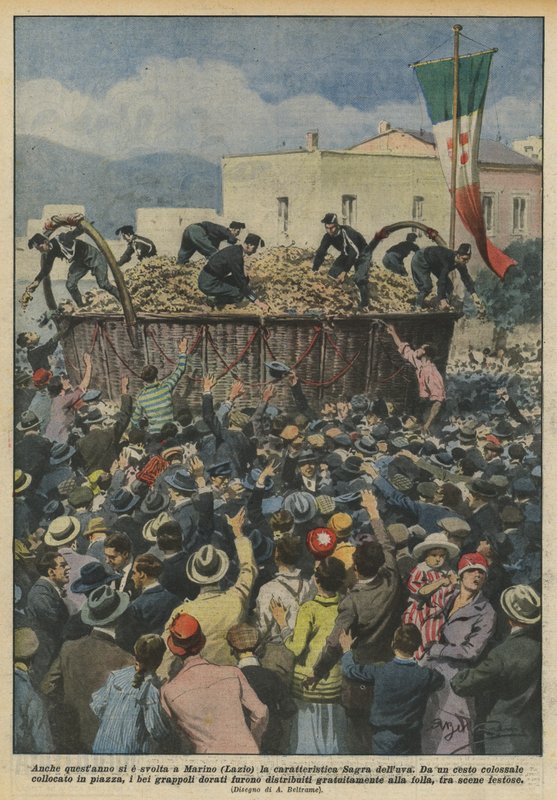 Även i år ägde den karakteristiska druvfestivalen rum i Marino (Lazio) av Achille Beltrame