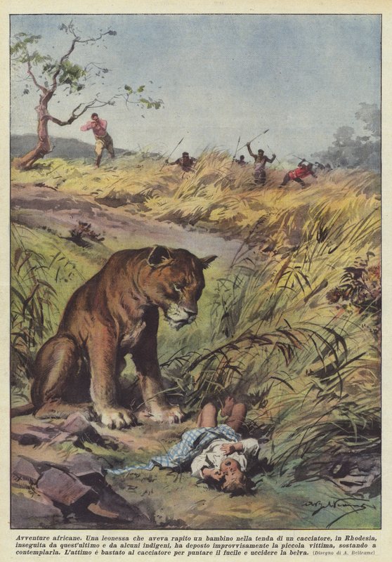 Afrikanska äventyr av Achille Beltrame