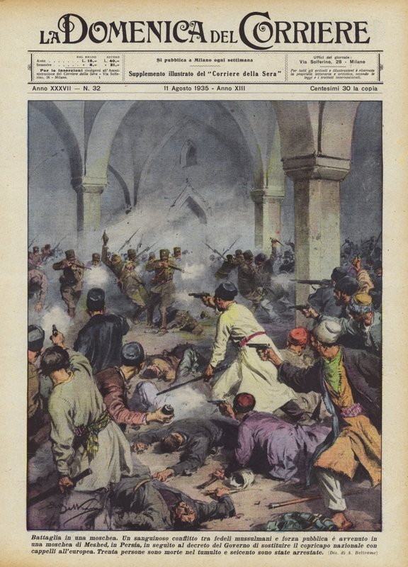 Slag i en moské av Achille Beltrame