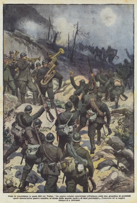 Hur höjd 652 på Vodice erövrades av Achille Beltrame