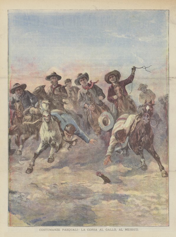 Påskdräkter, Race To The Rooster, Mexiko av Achille Beltrame