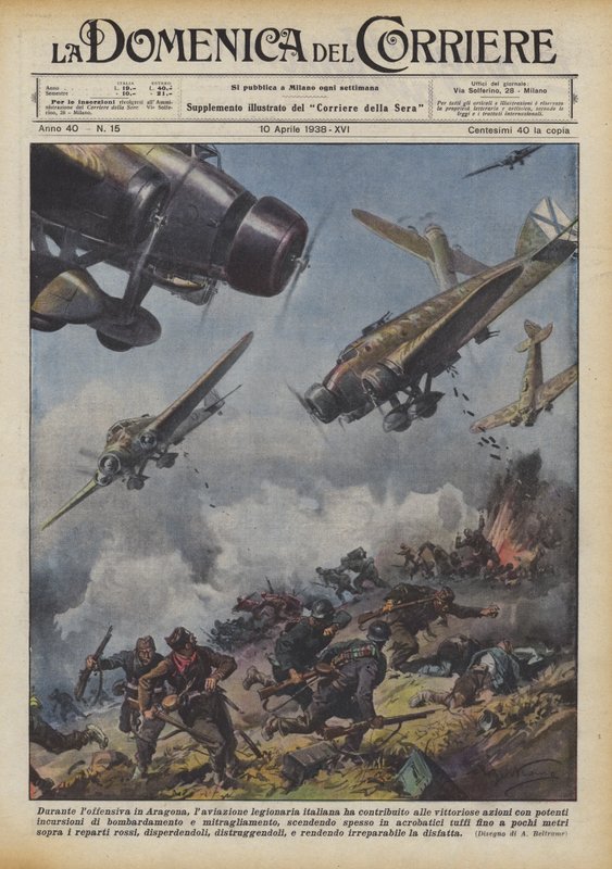 Bidrog de italienska legionärstyrkorna till segrarna under offensiven i Aragon? av Achille Beltrame