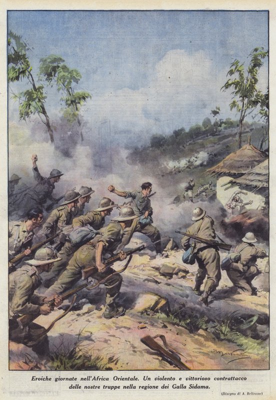 Heroiska dagar i Östafrika av Achille Beltrame