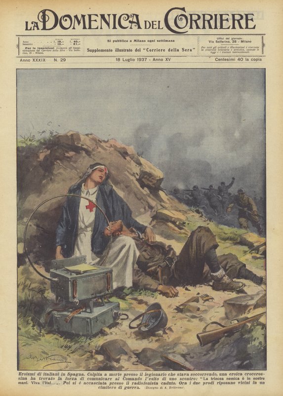 Italienarnas hjältemod i Spanien av Achille Beltrame