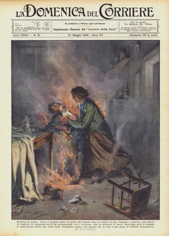 Mammas hjältemod av Achille Beltrame